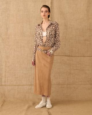 ΠΟΥΚΑΜΙΣΟ ΜΕ PRINT ΑΛΟΓΟ SLIM FIT - VASIA KOSTARA