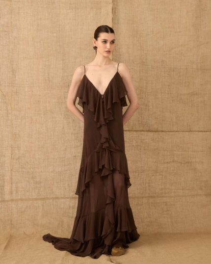 ΦΟΡΕΜΑ ΤΙΡΑΝΤΑ ΜΕ RUFFLES - VASIA KOSTARA