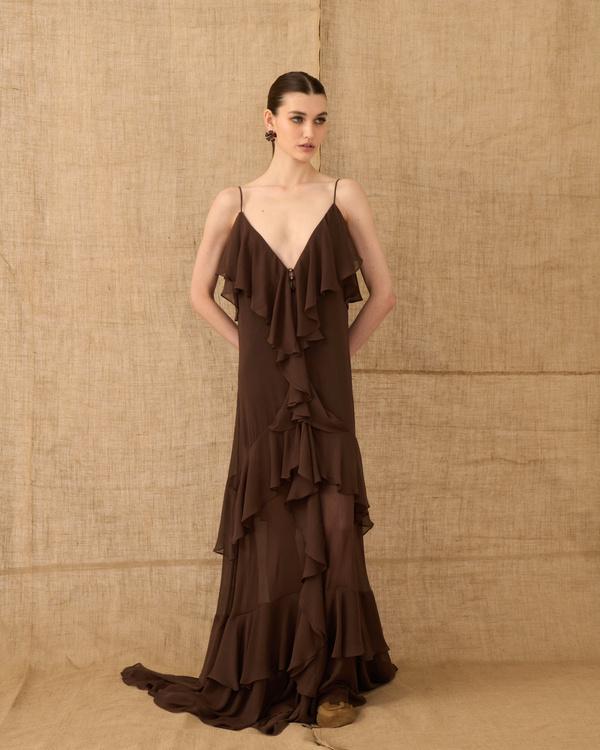 ΦΟΡΕΜΑ ΤΙΡΑΝΤΑ ΜΕ RUFFLES - VASIA KOSTARA