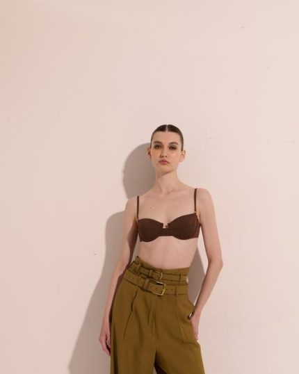 ΚΑΦΕ TOP BIKINI ΜΕ ΜΠΑΝΕΛΑ - VASIA KOSTARA